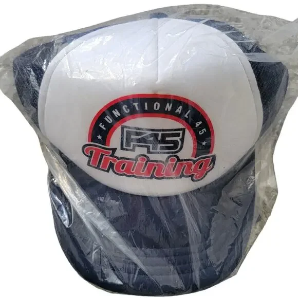 Functional F45 Training Trucker Navy/White Baseball Trucker Hat OSFM - Picture 2 of 7